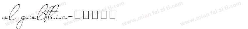 vl golthic字体转换